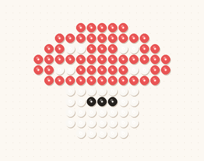 Mushroom bead art